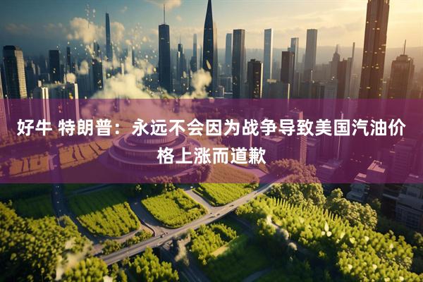 好牛 特朗普：永远不会因为战争导致美国汽油价格上涨而道歉